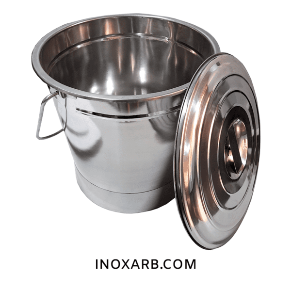 BALDE DE 20 LITROS EN ACERO INOXIDABLE - Main Image